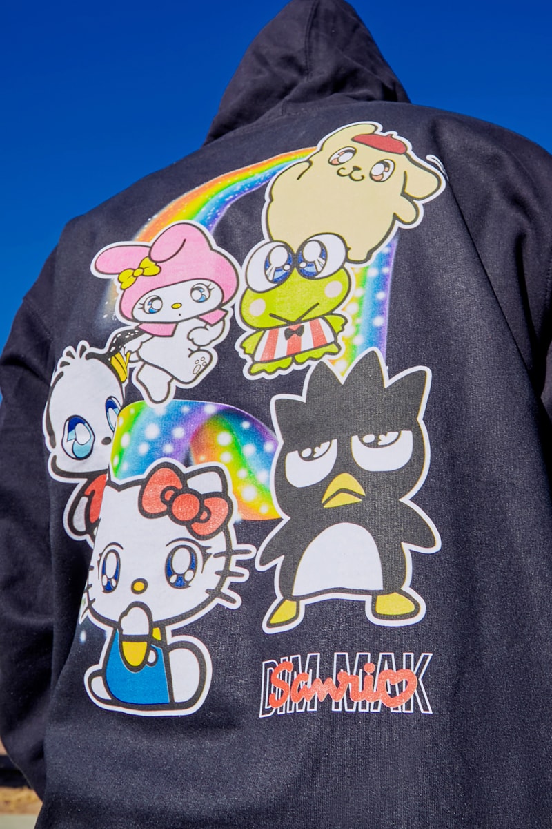 Dim Mak Sanrio Collab Release hoodies tees anime style dj steve aoki hello kitty japanese