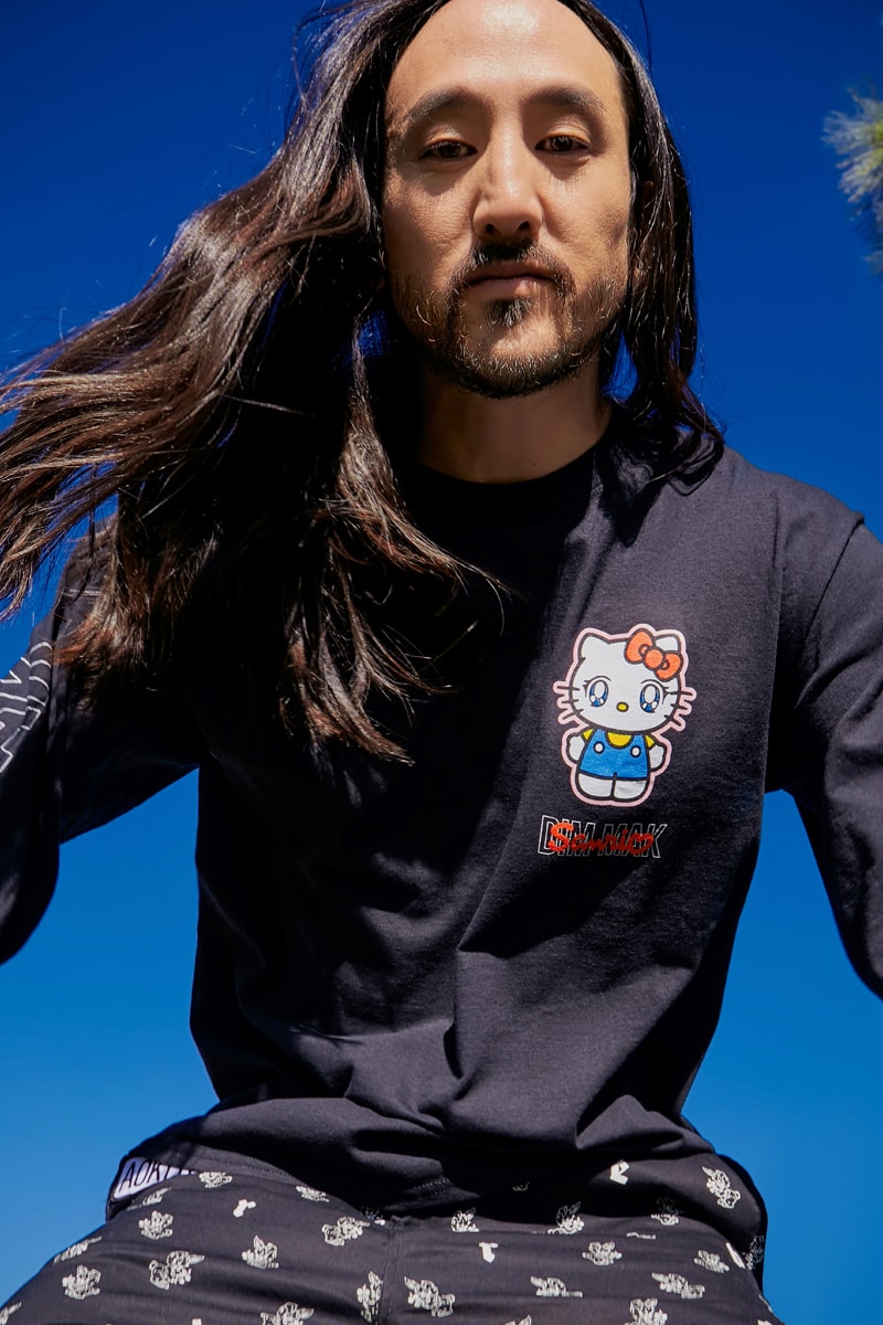 Dim Mak Sanrio Collab Release hoodies tees anime style dj steve aoki hello kitty japanese