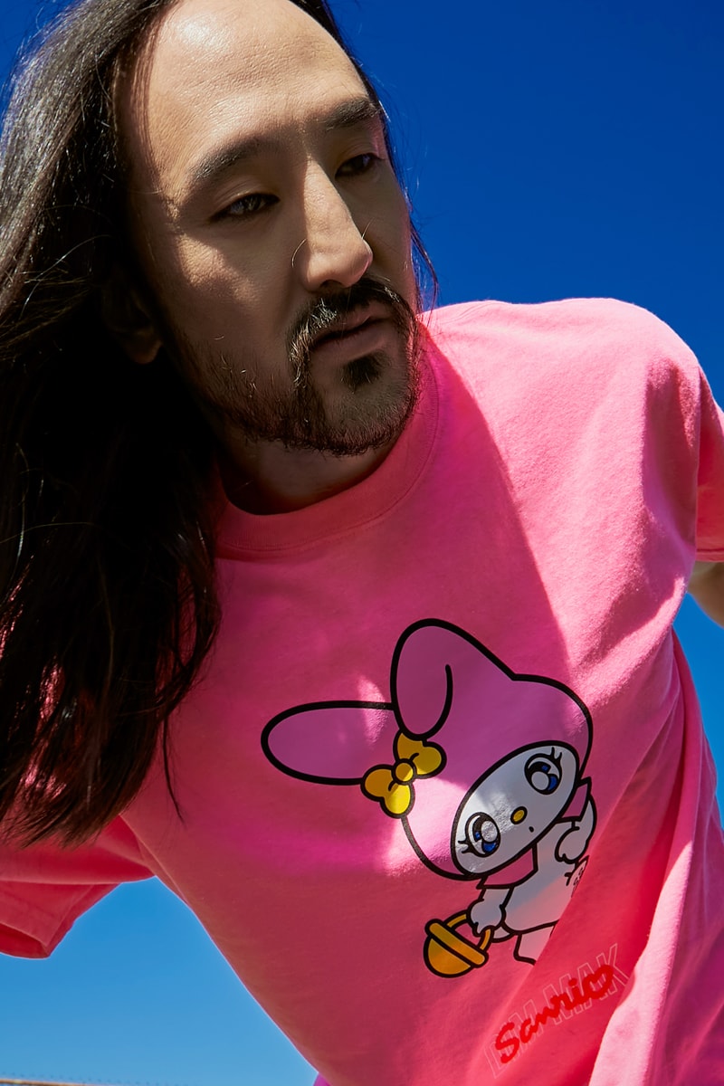 Dim Mak Sanrio Collab Release hoodies tees anime style dj steve aoki hello kitty japanese