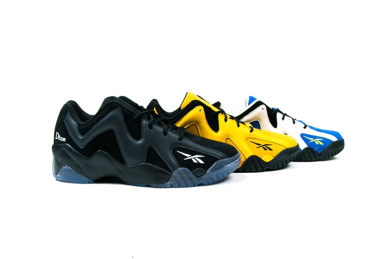 dime reebok kamikaze ii Low FY4383 FY4382 royal chalk black sonic green black lead white white release info date pricing photos