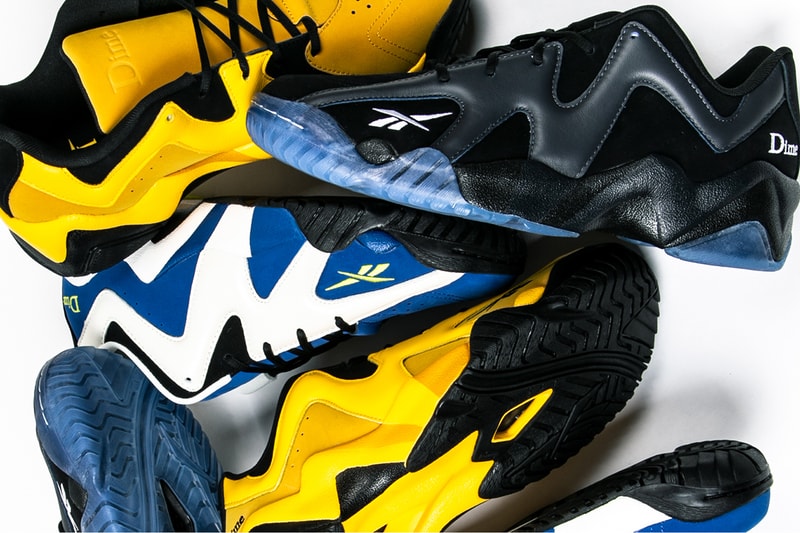dime reebok kamikaze ii Low FY4383 FY4382 royal chalk black sonic green black lead white white release info date pricing photos
