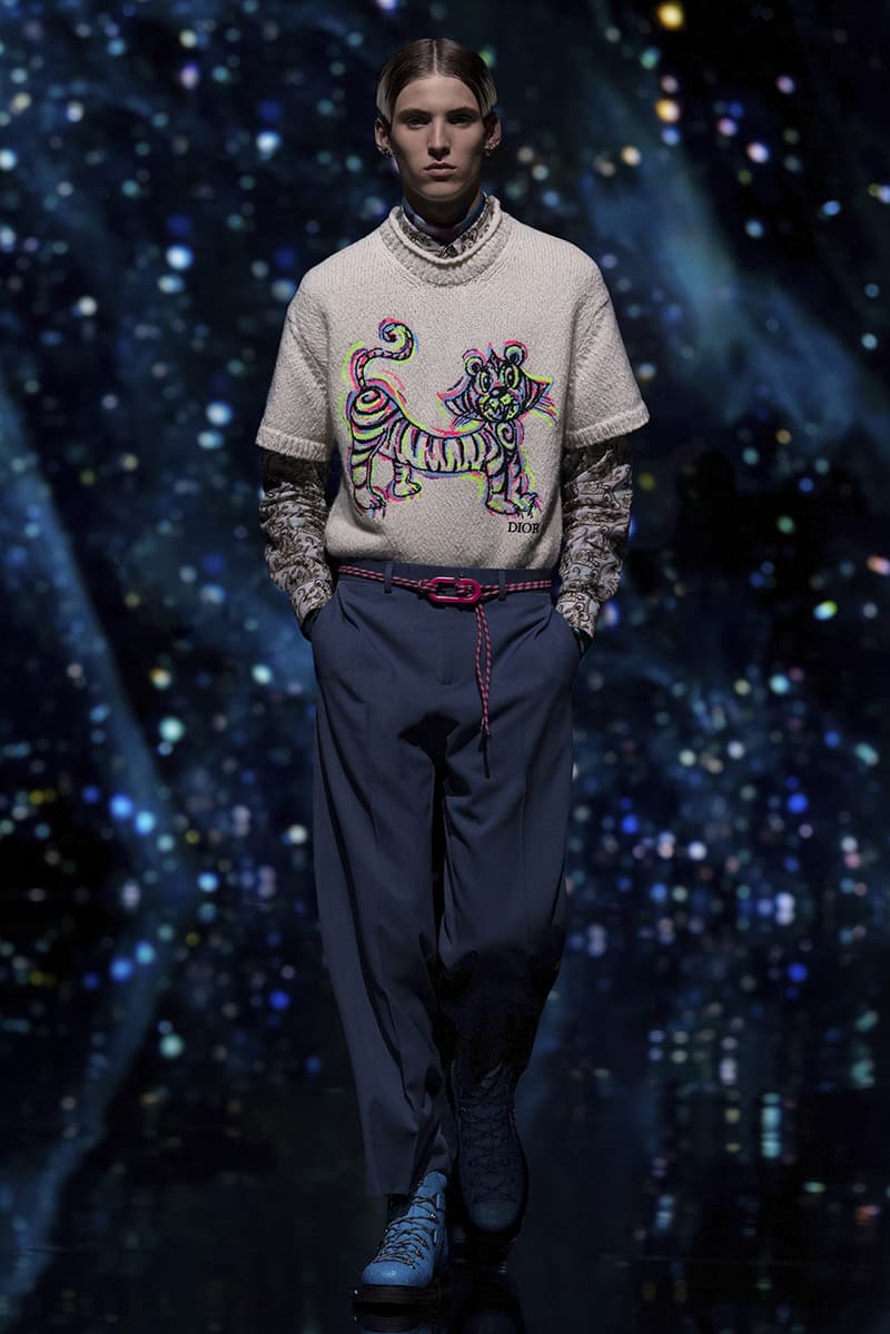 Kim Jones Dior Men Fall 2021 Kenny Scharf Collaboration paris fashion week fw21 fendi lady miss kier honey dijon