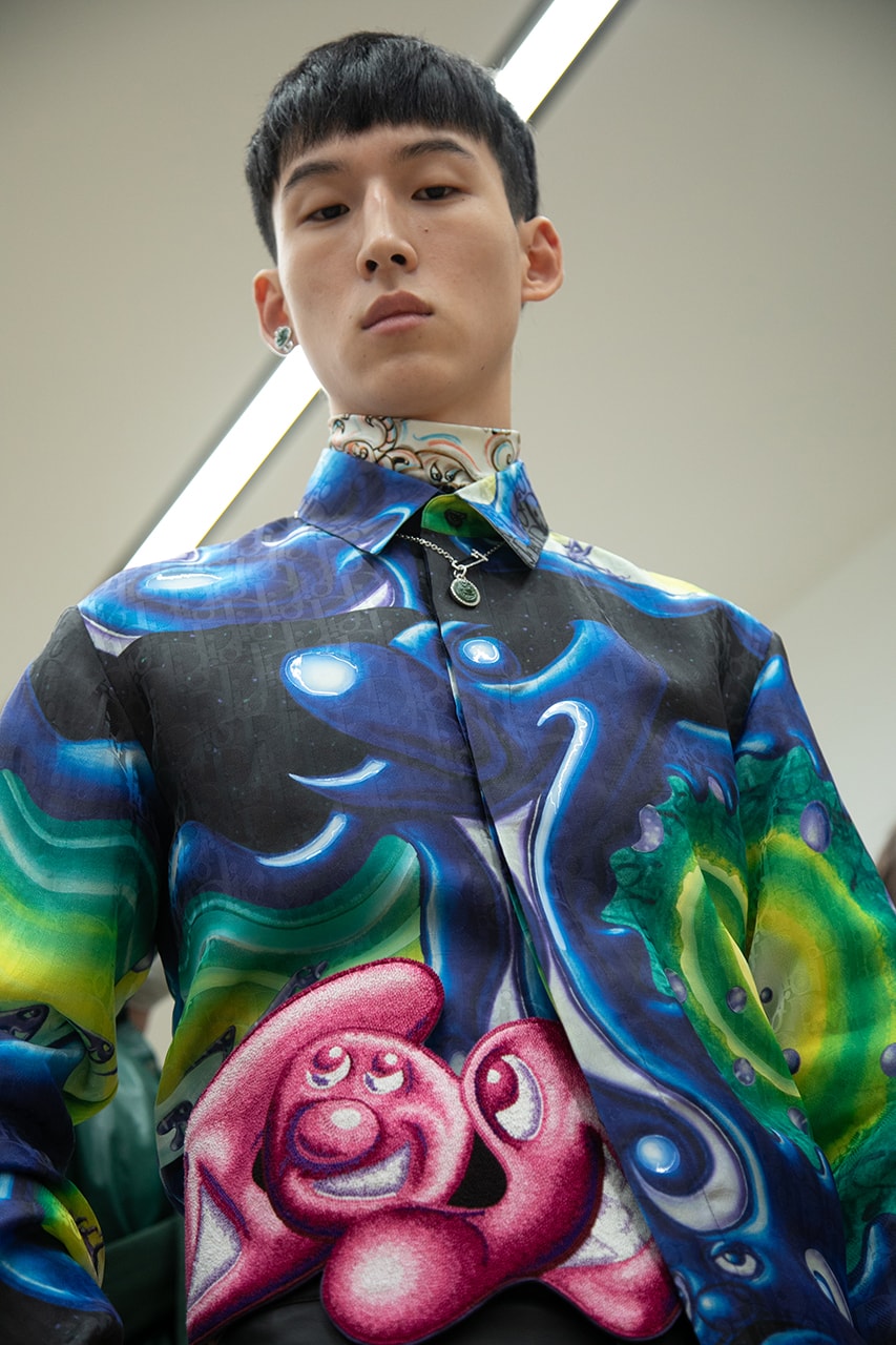 Kim Jones Dior Men Fall 2021 Kenny Scharf Collaboration paris fashion week fw21 fendi lady miss kier honey dijon