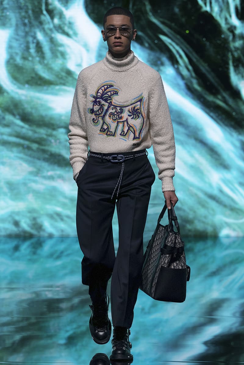 Kim Jones Dior Men Fall 2021 Kenny Scharf Collaboration paris fashion week fw21 fendi lady miss kier honey dijon