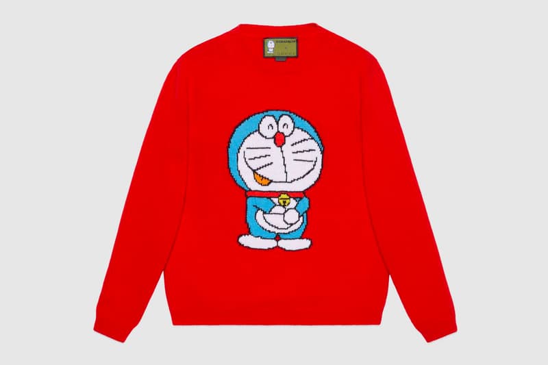 Doraemon Gucci Capsule Collection Release Info Buy Price Jacket Hoodie Shirt Knit Sweater Pants Shorts Suitcase Bag Wallet Shoe Sneaker Watch Iphone Case Scarf chinese new year collaboration