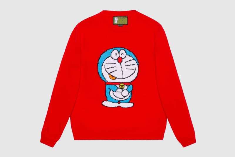 Doraemon Gucci Capsule Collection Release Info Buy Price Jacket Hoodie Shirt Knit Sweater Pants Shorts Suitcase Bag Wallet Shoe Sneaker Watch Iphone Case Scarf chinese new year collaboration