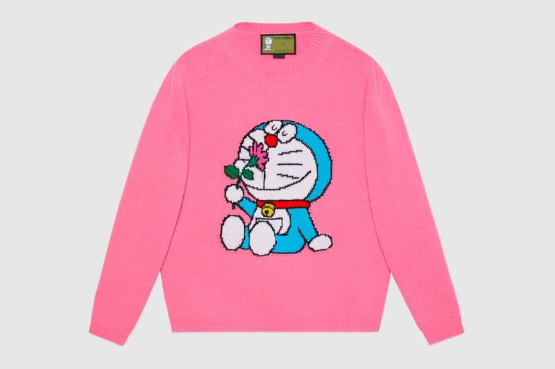 Doraemon Gucci Capsule Collection Release Info Buy Price Jacket Hoodie Shirt Knit Sweater Pants Shorts Suitcase Bag Wallet Shoe Sneaker Watch Iphone Case Scarf chinese new year collaboration