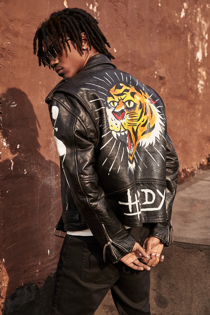By Appointment Only Don Ed Hardy graphic t-shirts tracksuits printed woven shirts hoodies leather jackets embroidered denim jackets footwear backpacks loungewear swimwear outerwear fragrance liquor internationally renowned tattoo artist