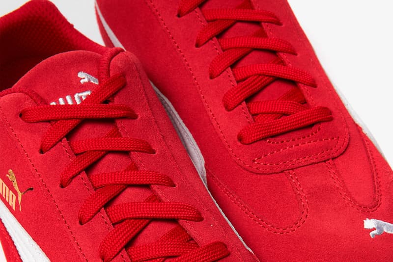 Ferrari x PUMA Speedcat "Rosso Corsa/Puma White" "Puma Black" 306796-02 306796-01 Sneaker Release Information Formula 1 Scuderia Ferrari Drivers F1 Race Cars Fast Shoe