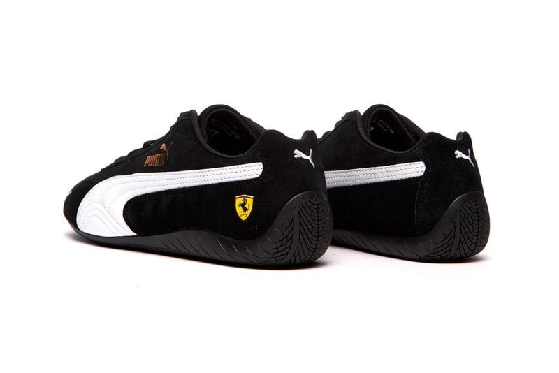 Ferrari x PUMA Speedcat "Rosso Corsa/Puma White" "Puma Black" 306796-02 306796-01 Sneaker Release Information Formula 1 Scuderia Ferrari Drivers F1 Race Cars Fast Shoe