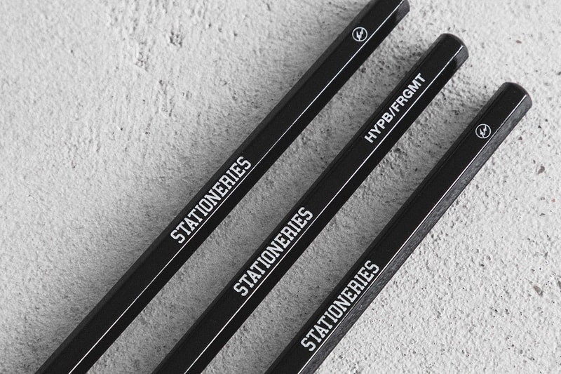 fragment design HYPEBEAST STATIONERIES Drop 2 Release Info Buy Price Uni Drawing Pencil Fire King Mug Thor Totes Round Container lid Astro Deck Grip tape Pilot Frixion Ball3 3-Color 0.5mm Ballpoint Pen