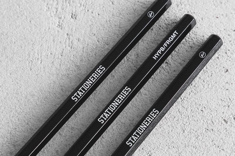 fragment design HYPEBEAST STATIONERIES Drop 2 Release Info Buy Price Uni Drawing Pencil Fire King Mug Thor Totes Round Container lid Astro Deck Grip tape Pilot Frixion Ball3 3-Color 0.5mm Ballpoint Pen