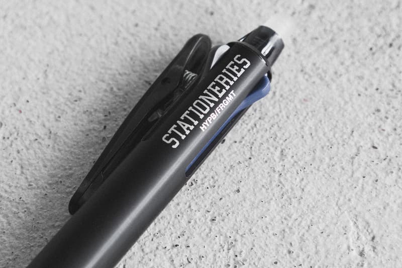 fragment design HYPEBEAST STATIONERIES Drop 2 Release Info Buy Price Uni Drawing Pencil Fire King Mug Thor Totes Round Container lid Astro Deck Grip tape Pilot Frixion Ball3 3-Color 0.5mm Ballpoint Pen