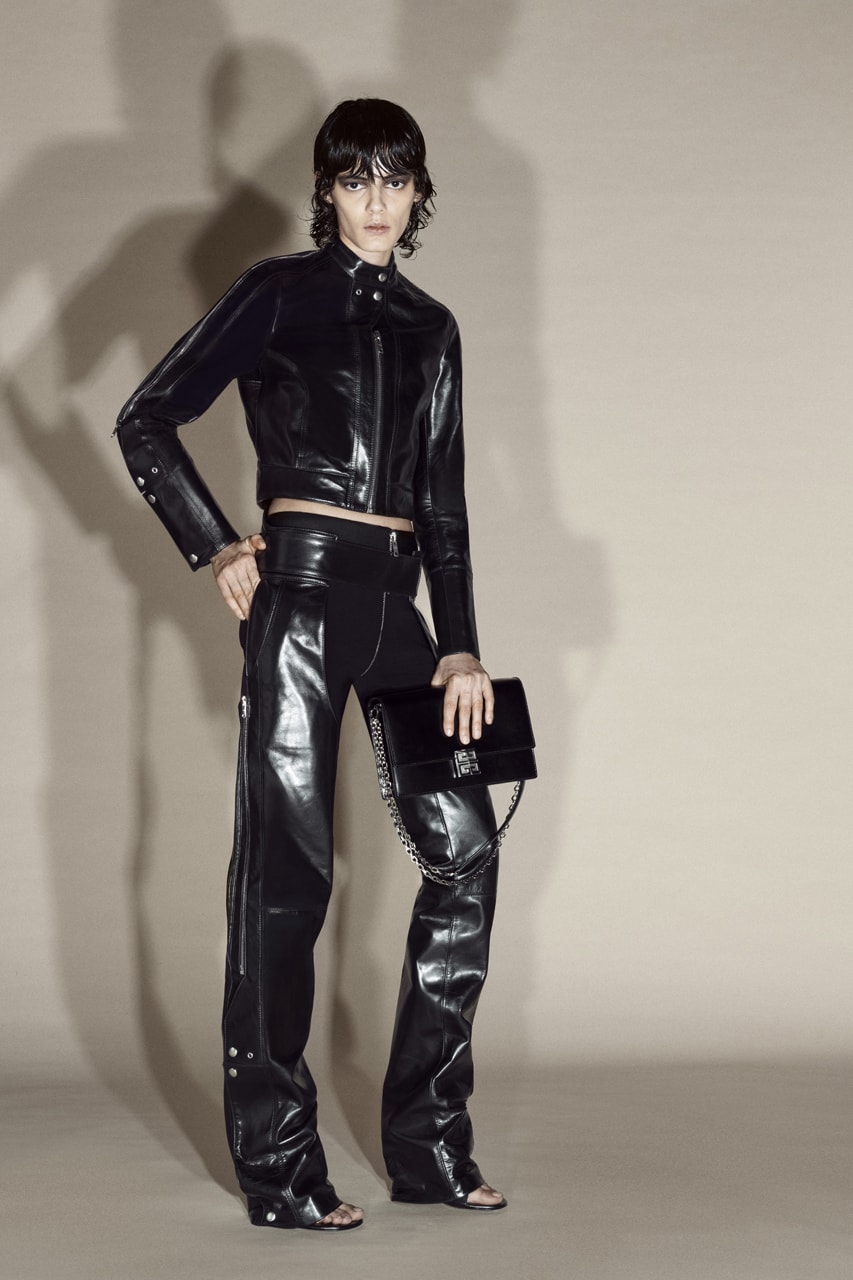 Givenchy Black Stretch Knit Patched Leggings M Givenchy | The Luxury Closet