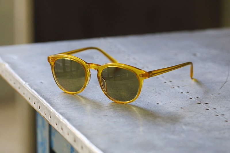 Hakusan Eyewear John Lennon MAYFAIR sunglasses glasses japanese brand 1980 reissue havana ranko transparent brown yellow clear fw20