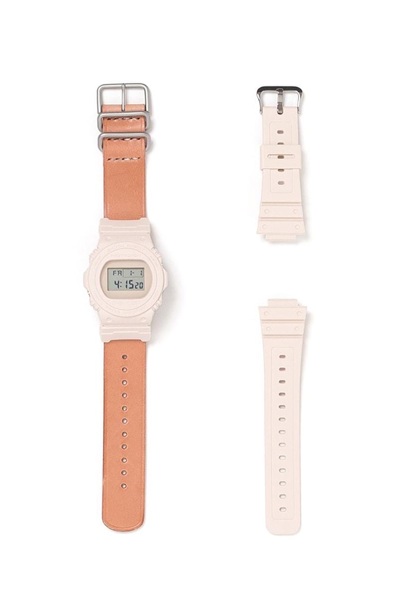 hender scheme g-shock DW 5750 watch release info pricing buying guide store list photos tan brown 