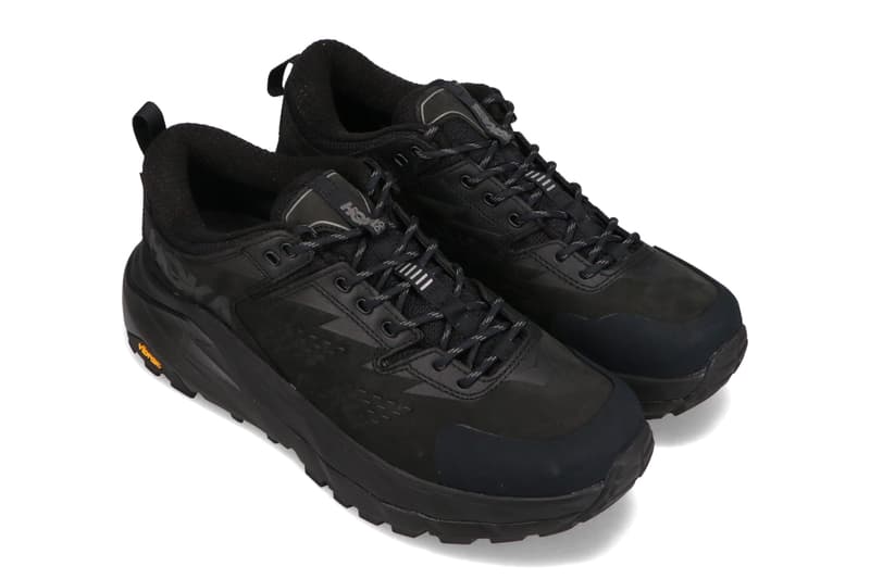 hoka one one kaha low gore tex black green sheen release info photos price store list buying guide