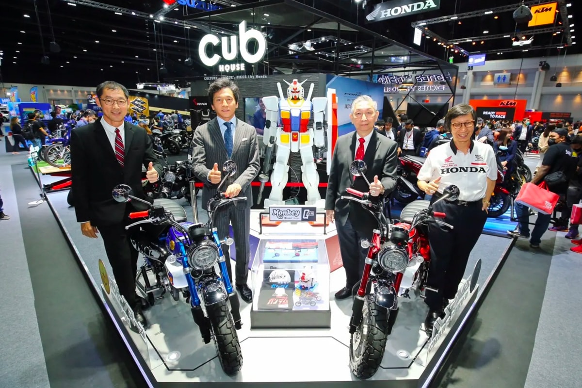 Мини-мотоциклы Honda Таиланд Gundam Z серии 125cc RX 78 2, мобильный костюм MS 06S Chars Zaku II, коллекционные