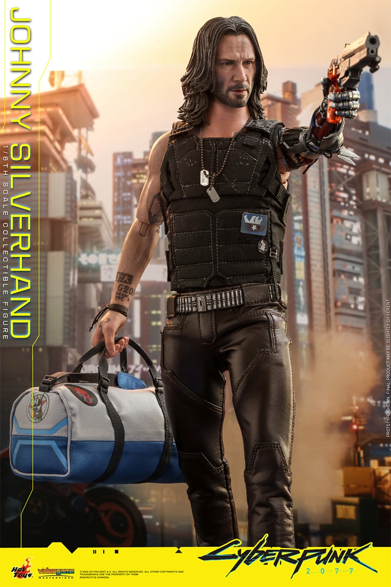 hot toys 1 6th cyberpunk 2077 johnny silverhand figure collectible keanu reeves cd projekt red 