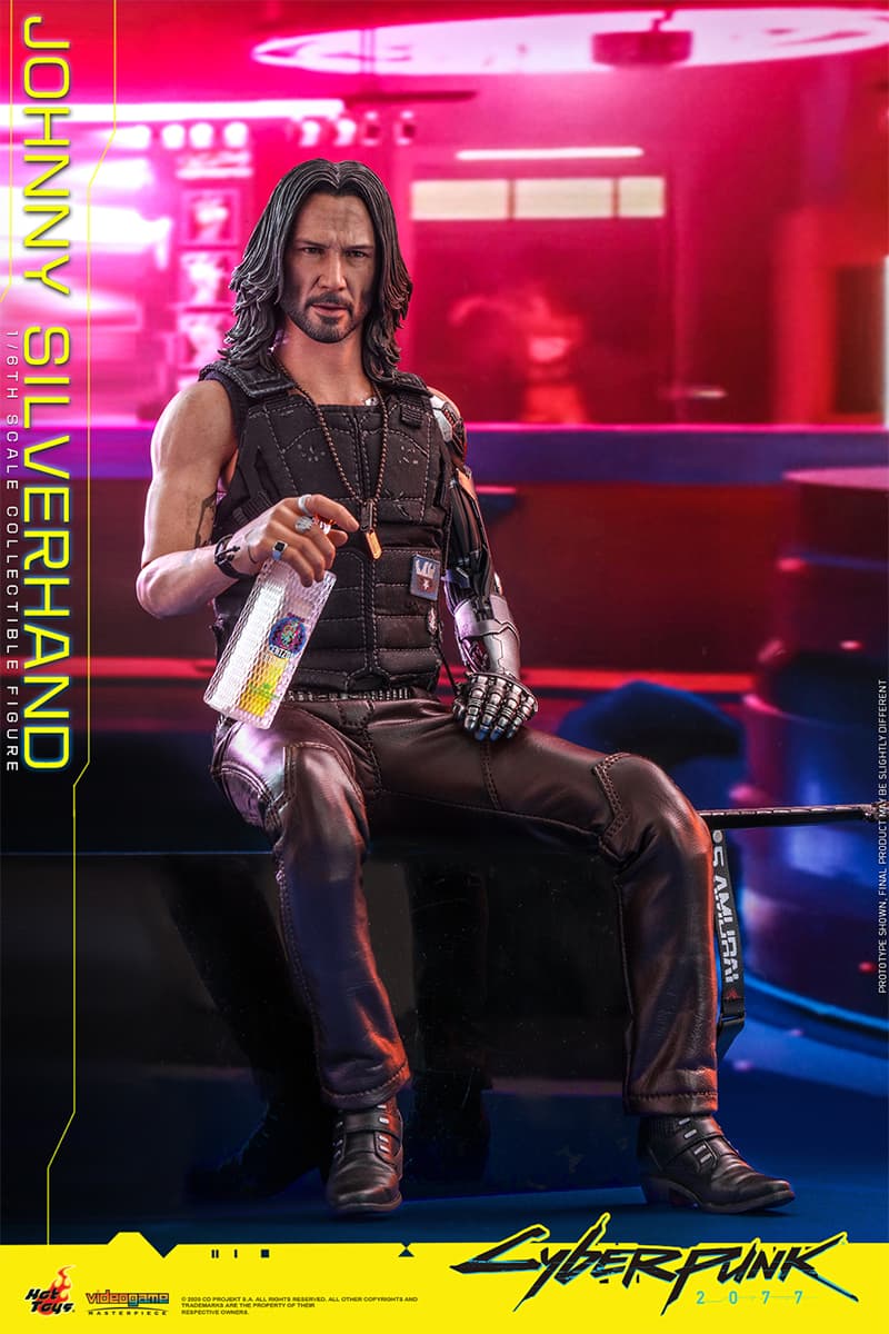 hot toys 1 6th cyberpunk 2077 johnny silverhand figure collectible keanu reeves cd projekt red 