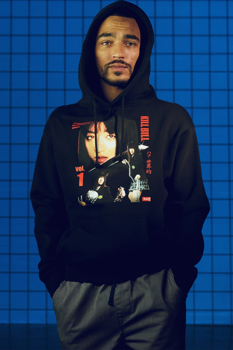 HUF worldwide kill bill collaboration apparel accessories release information