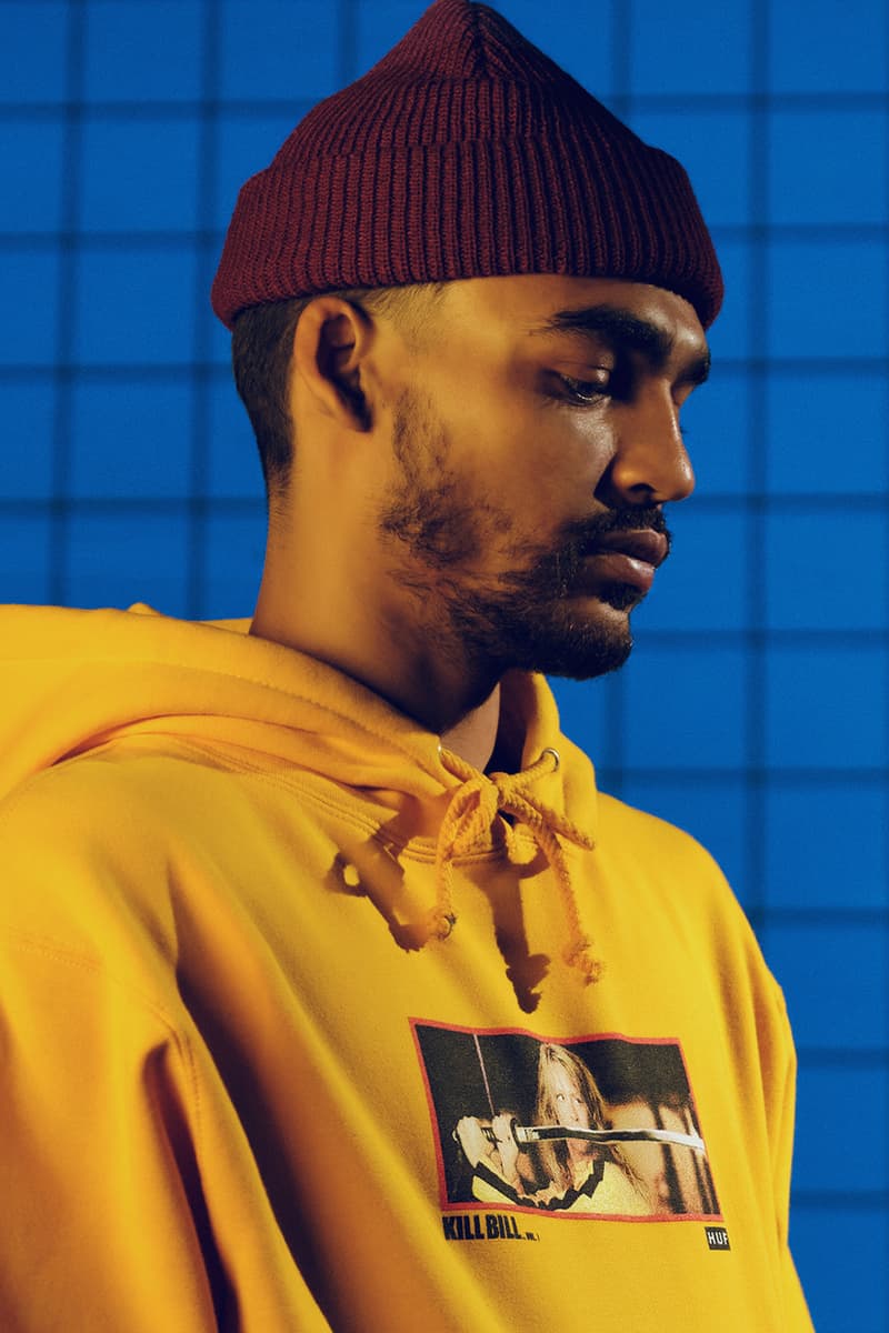 HUF worldwide kill bill collaboration apparel accessories release information