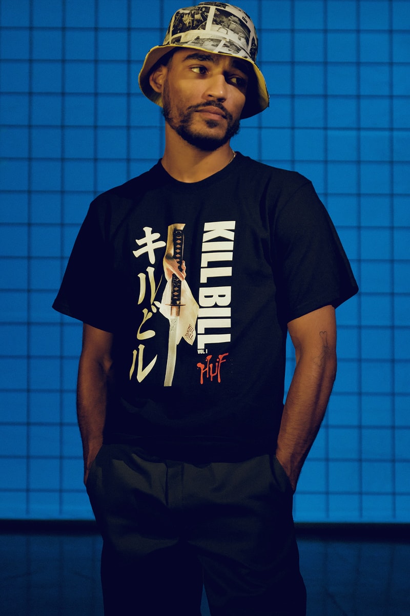 HUF worldwide kill bill collaboration apparel accessories release information