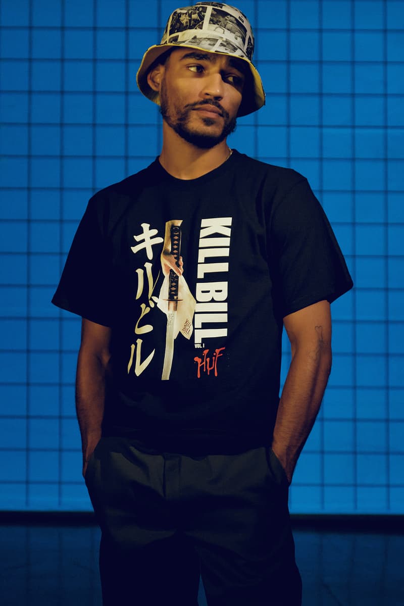 HUF worldwide kill bill collaboration apparel accessories release information
