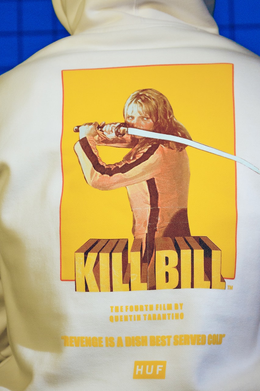 HUF worldwide kill bill collaboration apparel accessories release information