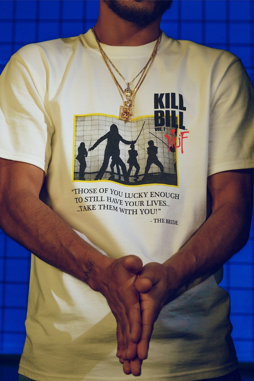 HUF worldwide kill bill collaboration apparel accessories release information