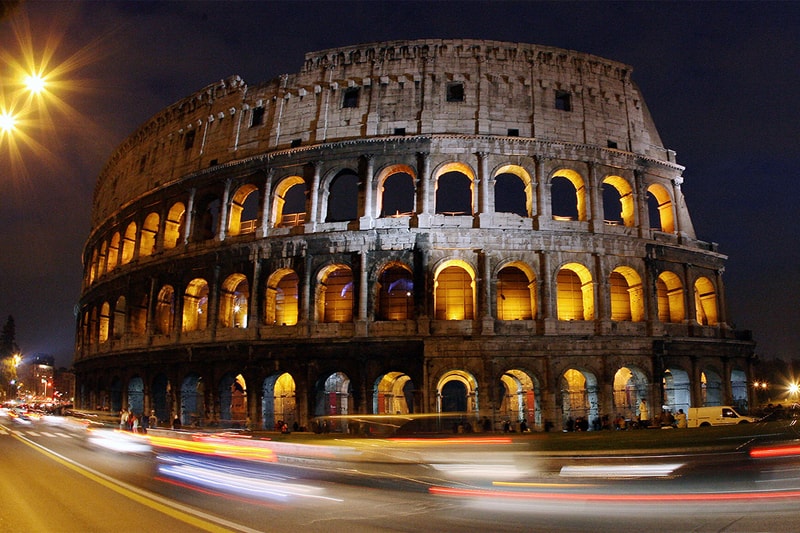italy rome tourism colosseum reconstruction rebuild floor theater concert art high culture travel ancient monument 