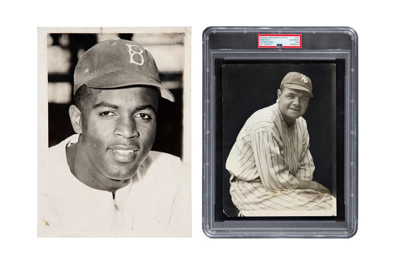 Baseball Card-Related Photos of Jackie Robinson and Babe Ruth Set To Auction