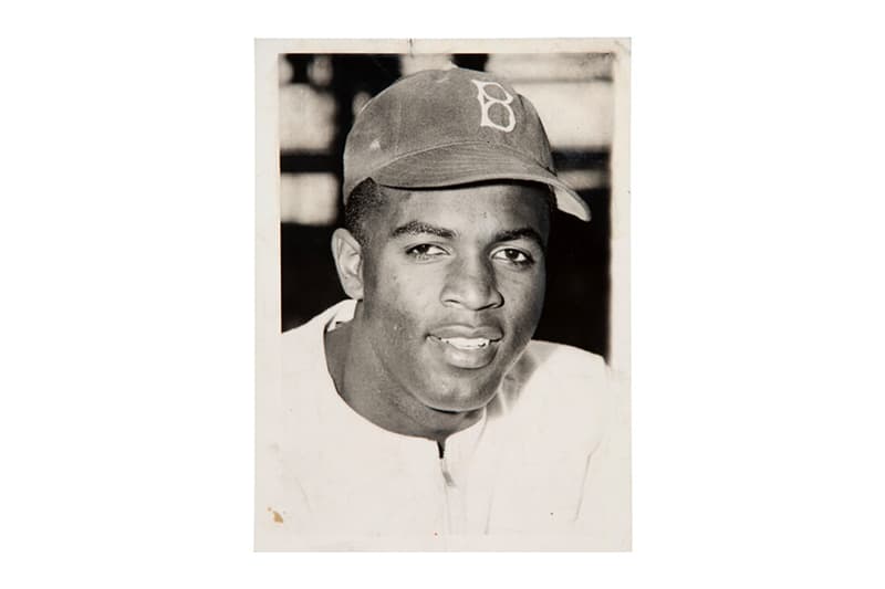 Jackie Robinson Babe Ruth Baseball Card Related Photo Auction Leaf Trading Announcement 