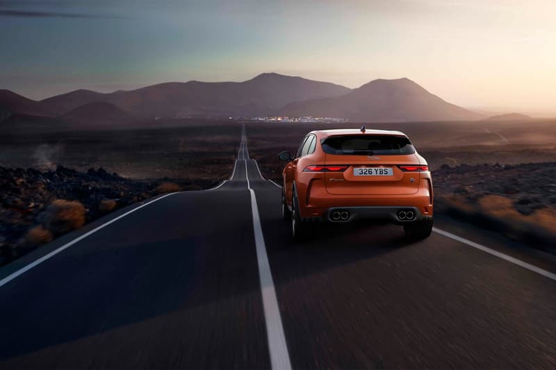 jaguar 2021 f pace svr performance suv v8 engine 550 horsepower