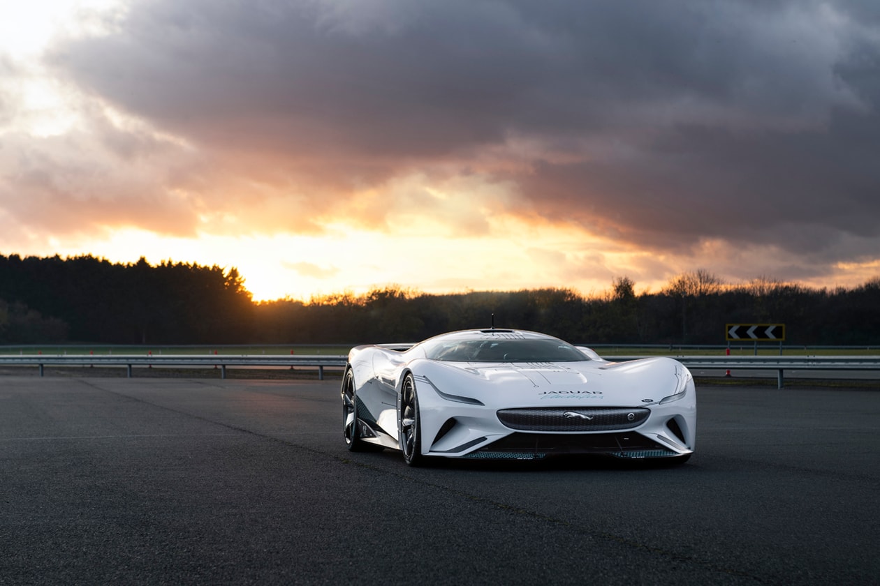 Jaguar Vision Gran Turismo SV PlayStation 5 'Gran Turismo 7' Automotive Car Racing Game Exclusive Interview Exterior Cars Designer Electric Hypercar Super car British Engineering Development Liquid Nitrogen Tech D-Type C-Type Ollie Cattell-Ford