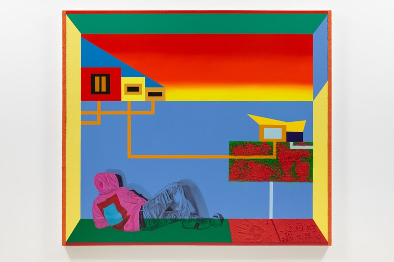 jamaal petermen grunch in bed exhibition james fuentes gallery artworks paintings sculptures