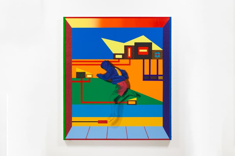 jamaal petermen grunch in bed exhibition james fuentes gallery artworks paintings sculptures