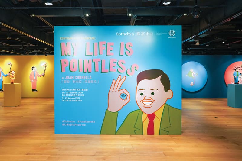 Joan Cornellà My Life Is Pointless Contemporary Showcase Interview Sothebys Hong Kong allrightsreserved dark humor satire original paintings life sized panels