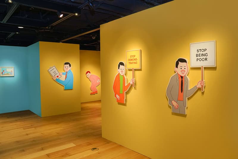 Joan Cornellà My Life Is Pointless Contemporary Showcase Interview Sothebys Hong Kong allrightsreserved dark humor satire original paintings life sized panels