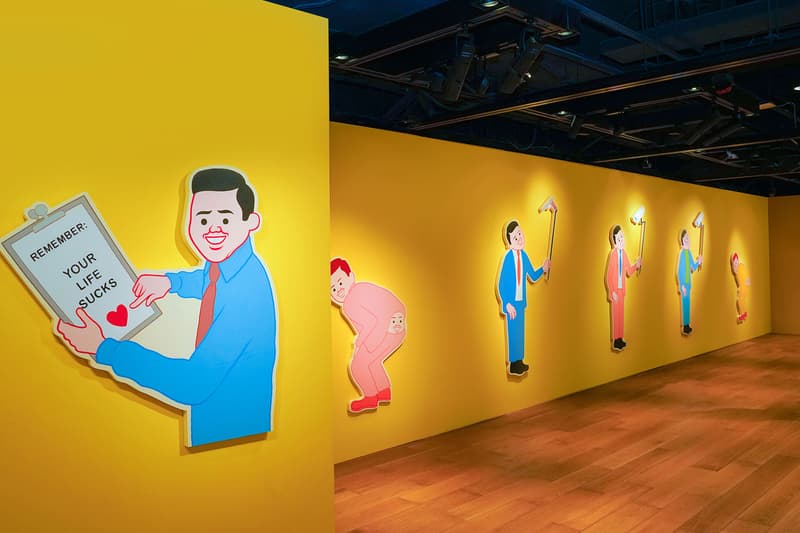 Joan Cornellà My Life Is Pointless Contemporary Showcase Interview Sothebys Hong Kong allrightsreserved dark humor satire original paintings life sized panels