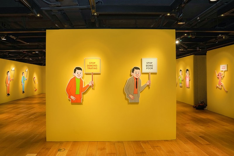 Joan Cornellà My Life Is Pointless Contemporary Showcase Interview Sothebys Hong Kong allrightsreserved dark humor satire original paintings life sized panels