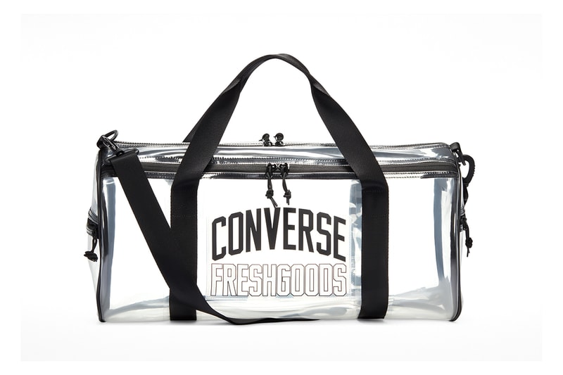 joe freshgoods converse chuck taylor multi-color pro leather black purple hoodie tie dye t-shirt duffel bag release date info pricing buying guide