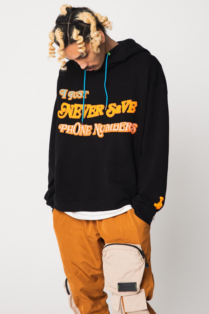 john geiger jg szn season 2 collection varsity jacket hoodie i just never save phone numbers hoodie cargo pants 002 og shoes official release date info photos price store list buying guide