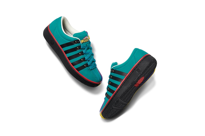 my hero academia funimation Izuku Midoriya All Might k-swiss classic 2000 x blue green release information greenhouse footlocker