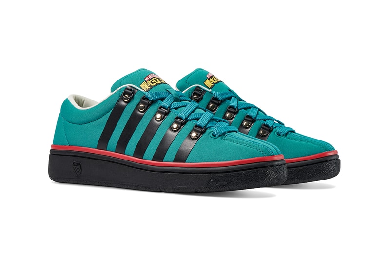 my hero academia funimation Izuku Midoriya All Might k-swiss classic 2000 x blue green release information greenhouse footlocker