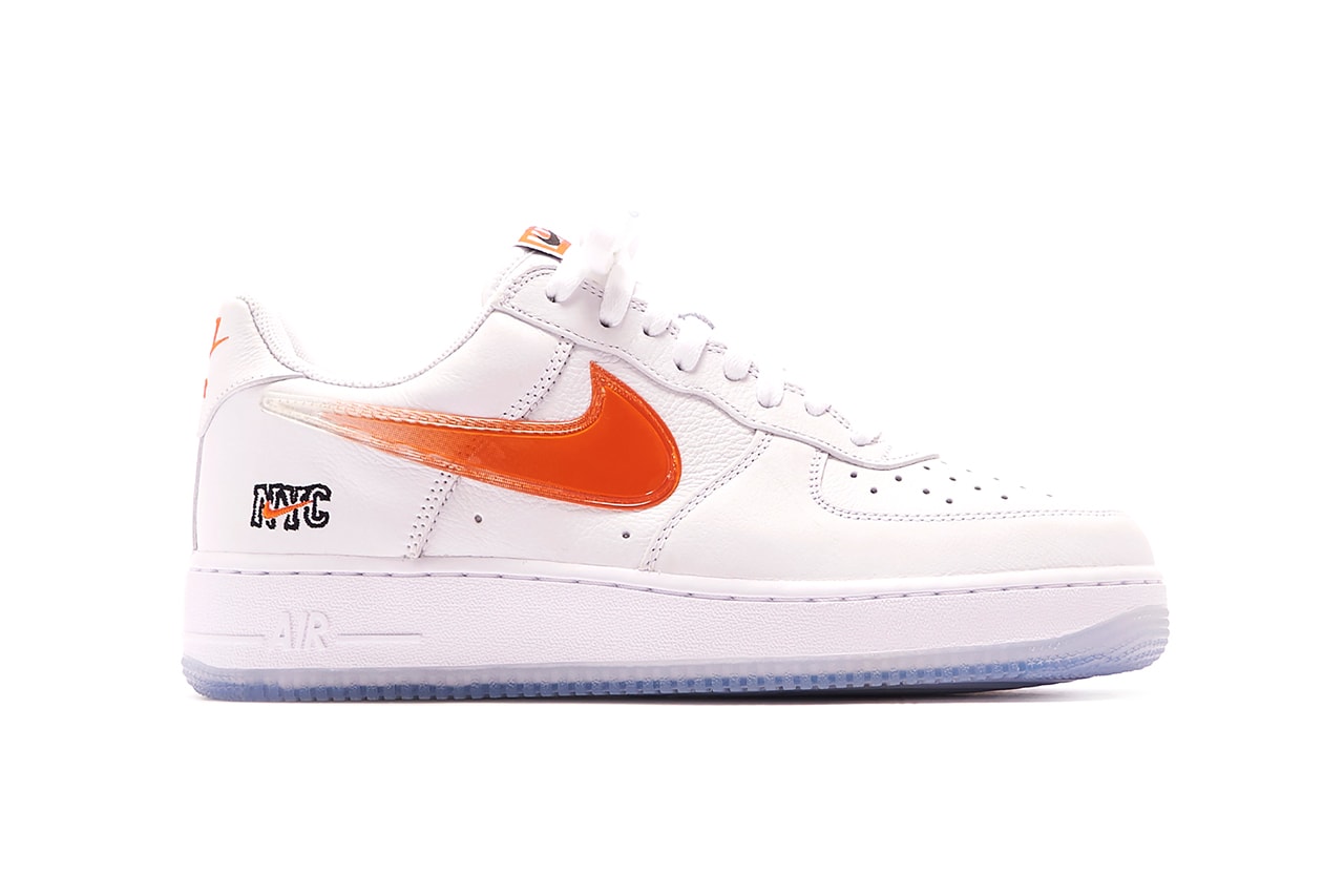 kith nike sportswear air force 1 low nyc new york city knicks ronnie fieg white blue orange cz7928 100 official release date info photos price store list buying guide