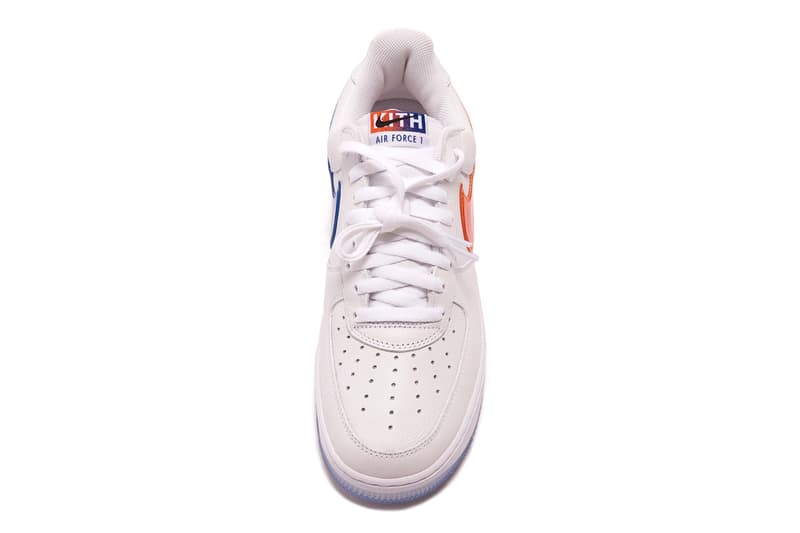 kith nike sportswear air force 1 low nyc new york city knicks ronnie fieg white blue orange cz7928 100 official release date info photos price store list buying guide
