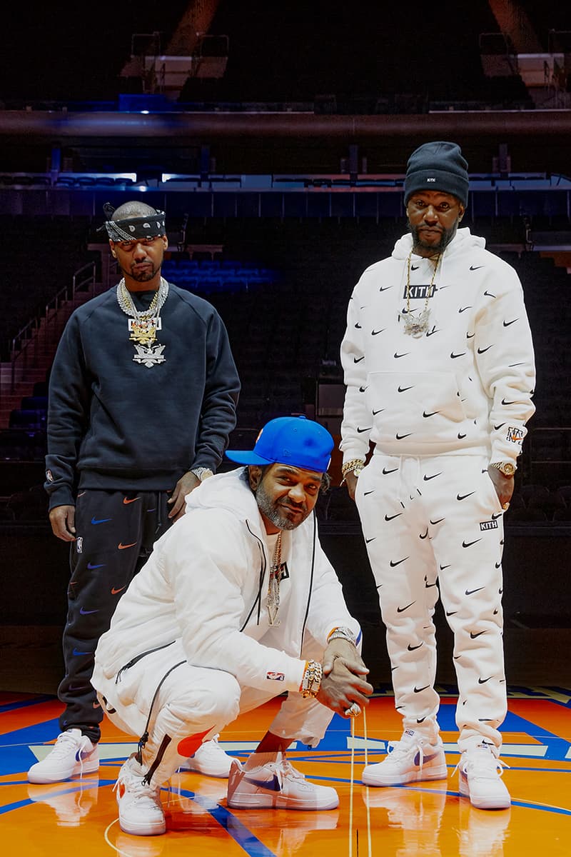 kith nike new york knicks collection hoodie sweatpants air force 1 low sweatshirt crewneck release info date buying guide