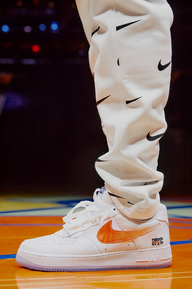 kith nike new york knicks collection hoodie sweatpants air force 1 low sweatshirt crewneck release info date buying guide