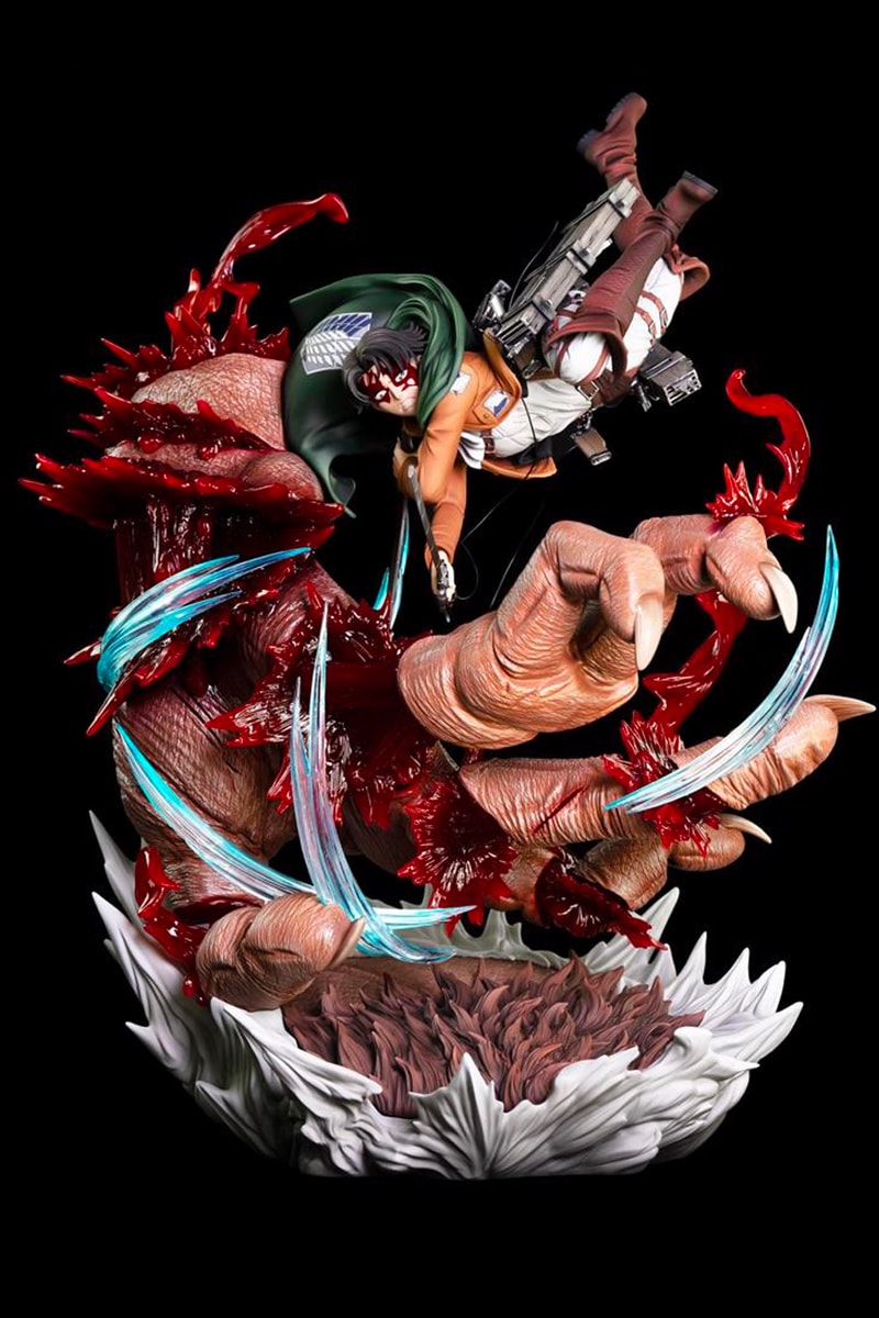Kitsune Statue Attack on Titan Levi vs Beast Titan 1/6 Scale Figure  Shingeki no Kyojin anime manga toys eren Toys Japan 